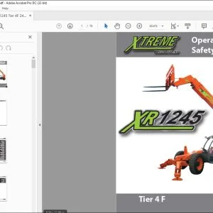 Xtreme XR1245 Tier 4 F Operation & Safety Manual PN 24906-002 - PDF DOWNLOAD