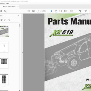 Xtreme XR619 Telehandler Parts Manual 24979-000 - PDF DOWNLOAD