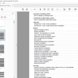 Xtreme XR742 Telehandler Parts Manual 24981-000 - PDF DOWNLOAD
