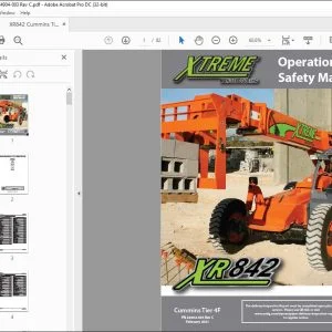 Xtreme XR842 Cummins Tier 4F Operation & Safety Manual 24904-003 PDF