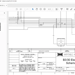 Bendi Forklift B3/30 Electrical Schematic Manual 151106