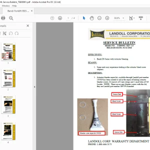 Bendi Forklift B55 AC HL Service Bulletin Manual TSB00061