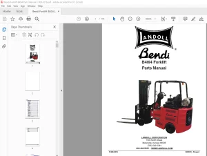 Bendi Landoll B40i4 Forklift Parts Manual F-909-0219