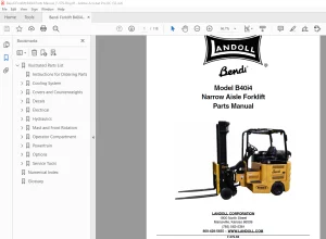 Bendi Landoll Forklift B40i4 Parts Manual - PDF DOWNLOAD
