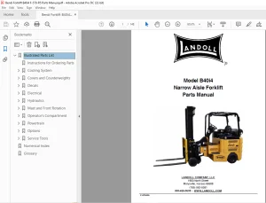 Bendi Landoll Forklift B40i4 Maintenance Manual F-581-R1 PDF