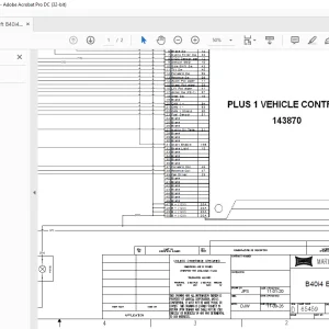 Bendi Landoll  Forklift tB40i4 Electrical schematic Manual