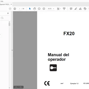 Ditch Witch FX20 Manual del operador 053-2060 (S) PDF