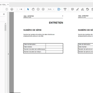 Ditch Witch 100sx Manuel d'utilisation 053-2258 PDF