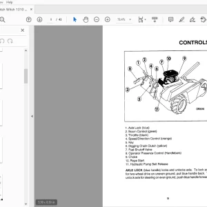 Ditch Witch 1010 Operator's Manual 054-444 PDF