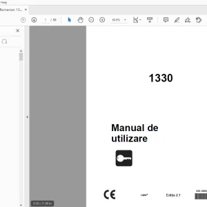 Ditch Witch 1330 Manual de utilizare 053-1283 PDF