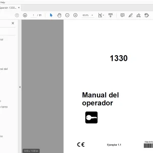Ditch Witch 1330 Manual del operador 736-017 (S) PDF
