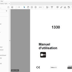 Ditch Witch 1330 Manuel d'utilisation 732-018 (F) PDF
