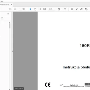 Ditch Witch 150R/T Instrukcja obsługi 053-2336 (PO) PDF