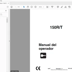 Ditch Witch 150R/T Manual del operador 053-2278 (S) PDF