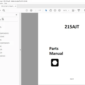 Ditch Witch 215AJT Parts Manual 053-415 PDF