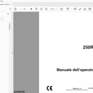 Ditch Witch 250R/T Manuale dell'operatore 053-2293 (I) PDF