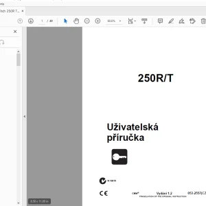 Ditch Witch 250R/T Uživatelská příručka 053-2557 (CZ) PDF