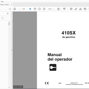 Ditch Witch 410SX de gasolina Manual del operador 053-2903 PDF
