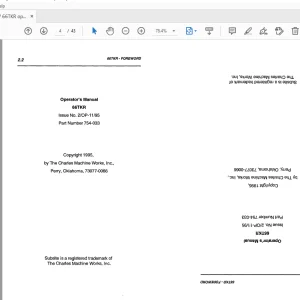 Ditch Witch 66TKR Operator's Manual 754-033 PDF