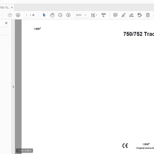 Ditch Witch 750/752 Tracker Operator's Manual - 054-080 PDF