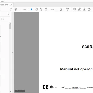 Ditch Witch 830R/T Manual del operador 053-2448(S) PDF