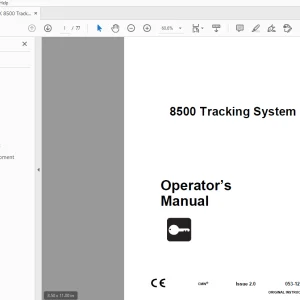 Ditch Witch 8500 Tracking System Operator’s Manual 053-1254 PDF