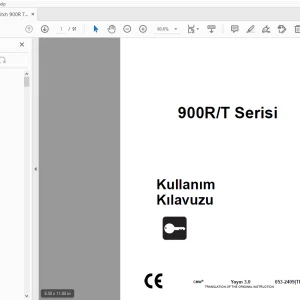 Ditch Witch 900R/T Serisi Kullanõm Kõlavuzu 053-2409 PDF