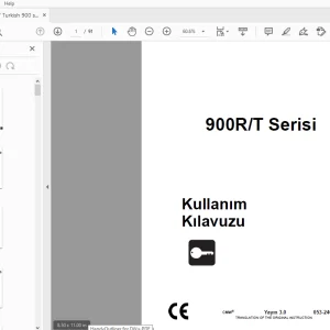 Ditch Witch 900R/T Serisi Kullanõm Kõlavuzu 053-2409 PDF