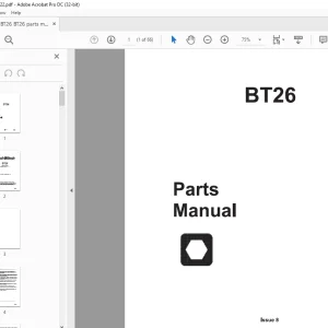 Ditch Witch BT26 Parts Manual - PDF DOWNLOAD