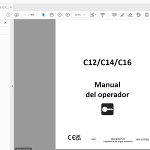 Ditch Witch C12/C14/C16 Manual del operador 053-2937(S) PDF