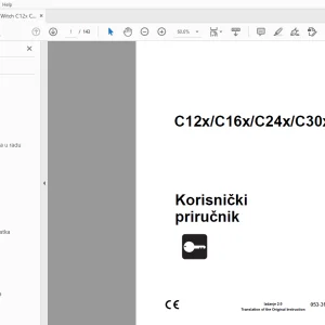 Ditch Witch C12x/C16x/C24x/C30x Korisnički priručnik 053-3159 PDF