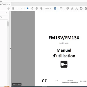 Ditch Witch FM13V/FM13X Honda GX390 Manuel d’utilisation 053-1144 PDF