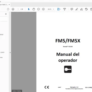 Ditch Witch FM5/FM5X Honda GX160 Manual del operador 053-2398 (S) PDF