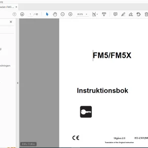 Ditch Witch FM5/FM5X Instruktionsbok 053-2361(SW) PDF