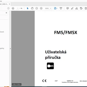 Ditch Witch FM5/FM5X Uživatelská příručka 053-2561 (CZ) PDF