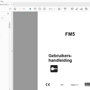 Ditch Witch FM5 Gebruikershandleiding 053-1124 (DU) PDF
