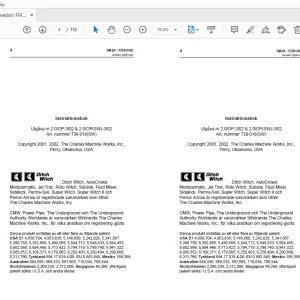 Ditch Witch FM50 Instruktionsbok 738-018 PDF