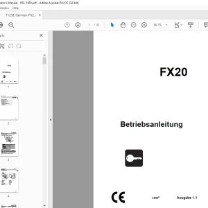 Ditch Witch FX20 Betriebsanleitung 053-1360 (G) PDF