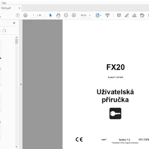 Ditch Witch FX20 Kohler CH740S Uživatelská příručka 053-3325 PDF
