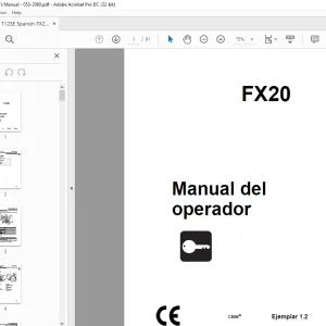 Ditch Witch FX20 Manual del operador 053-2060(S) PDF