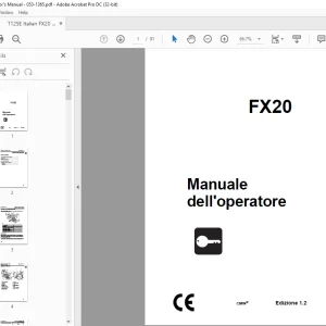Ditch Witch FX20 Manuale dell'operatore 053-1365 (I) PDF