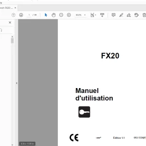 Ditch Witch FX20 Manuel d'utilisation 053-1336 (F) PDF