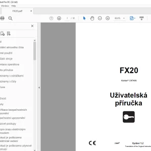 Ditch Witch FX20 Uživatelská příručka 053-3325 (CZ) PDF