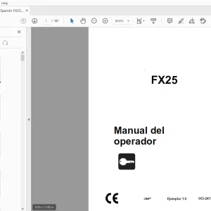 Ditch Witch FX25 Manual del operador 053-2472 (S) PDF