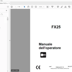 Ditch Witch FX25 Manuale dell'operatore 053-2718 (I) PDF