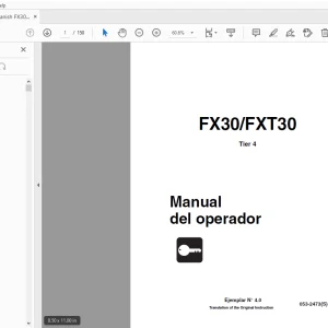 Ditch Witch FX30/FXT30 Tier 4 Manual del operador 053-2473 (S) PDF