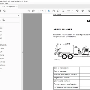 Ditch Witch FX30 Operator's Manual 054-071 - PDF