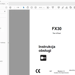 Ditch Witch FX30 Tier 4 Final Instrukcja obsługi 053-2772 (PO) PDF