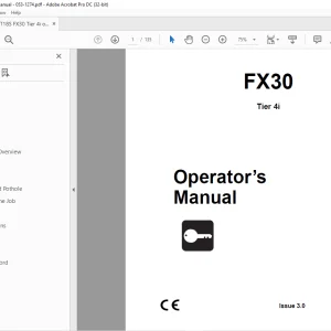 Ditch Witch FX30 Tier 4i Operator’s Manual 053-1274 PDF