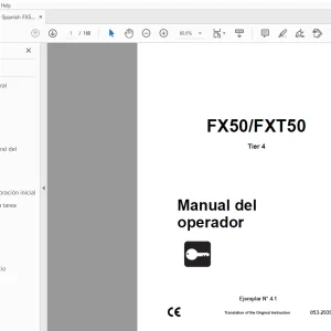 Ditch Witch FX50/FXT50 Tier 4 Manual del operador 053-2939 (S) PDF